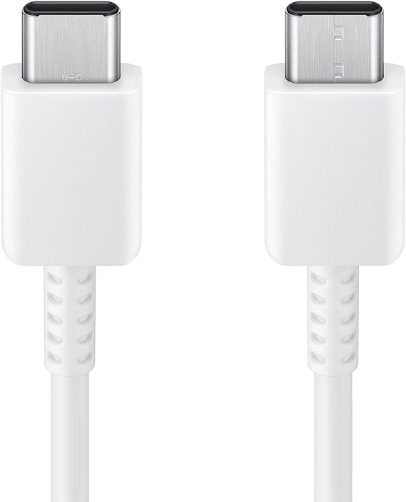 SAMSUNG EP-DX310 Cable de Datos de Carga Original, USB Tipo C a USB Tipo C Blanco